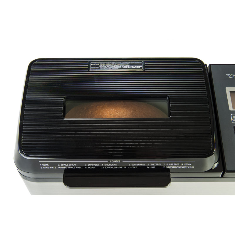 Zojirushi BBPDC20BA Home Bakery Virtuoso Plus 2lb Breadmaker, Black